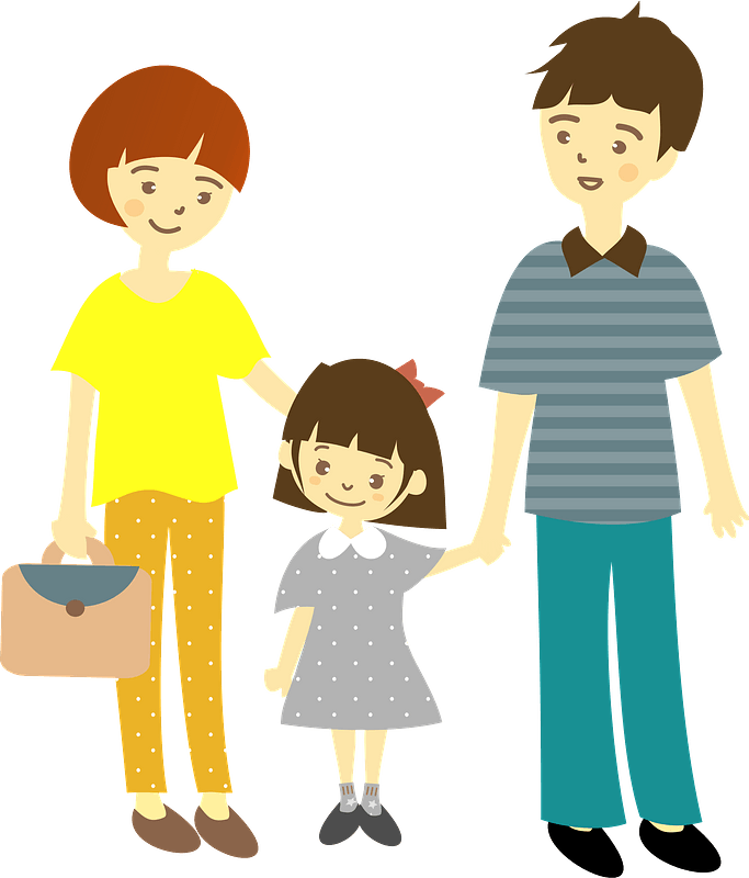 Family - Father, Mother, and Daughter