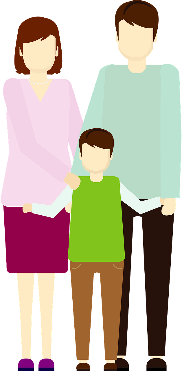 Family - Father, Mother, and Son