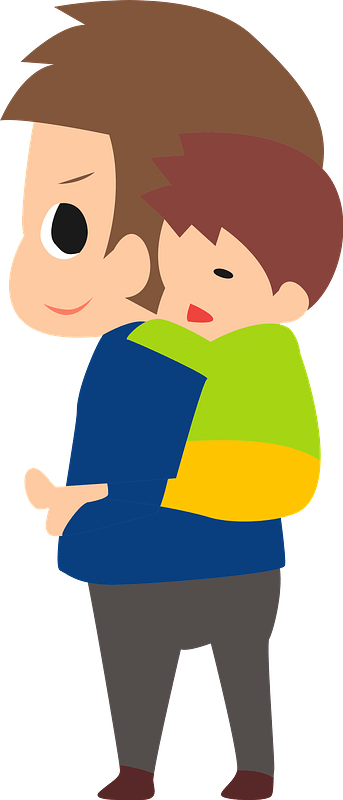 Father is Carrying Sleeping Son