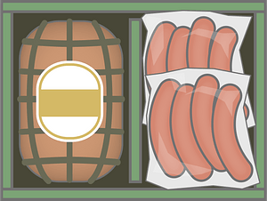 Gift Box of Ham and Sausage
