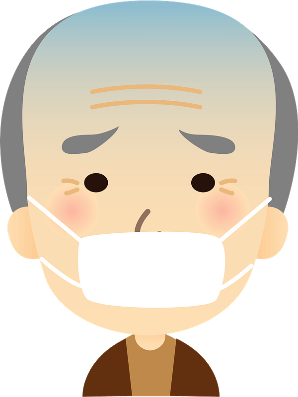 Grandfather is Sick with a Cold