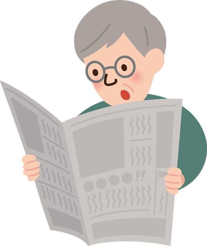 (Henry) Grandfather is Reading the Newspaper