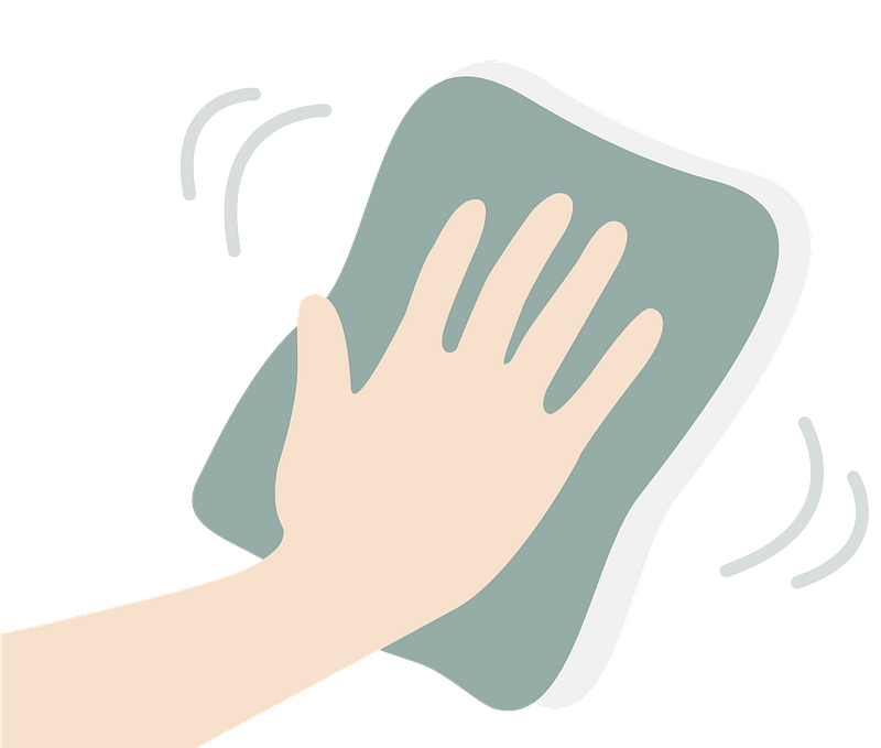Hand is Wiping Clean