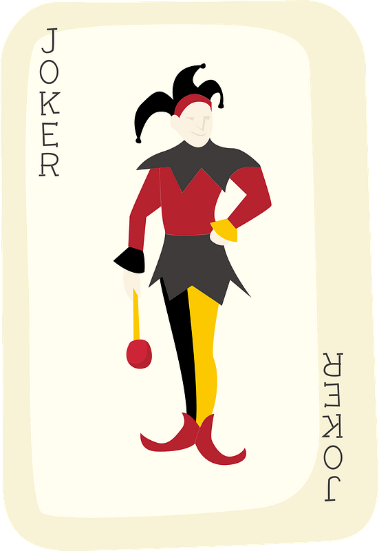 Joker Playing Card - Free vector clipart images on creazilla.com