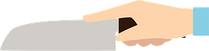Hand is Holding a Kitchen Knife