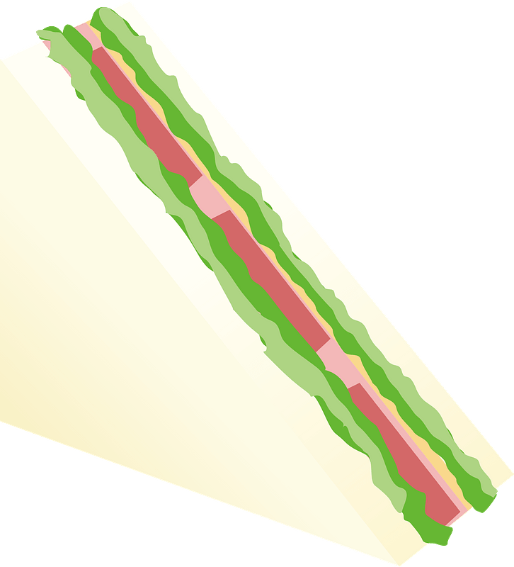 Lettuce and Ham Sandwich