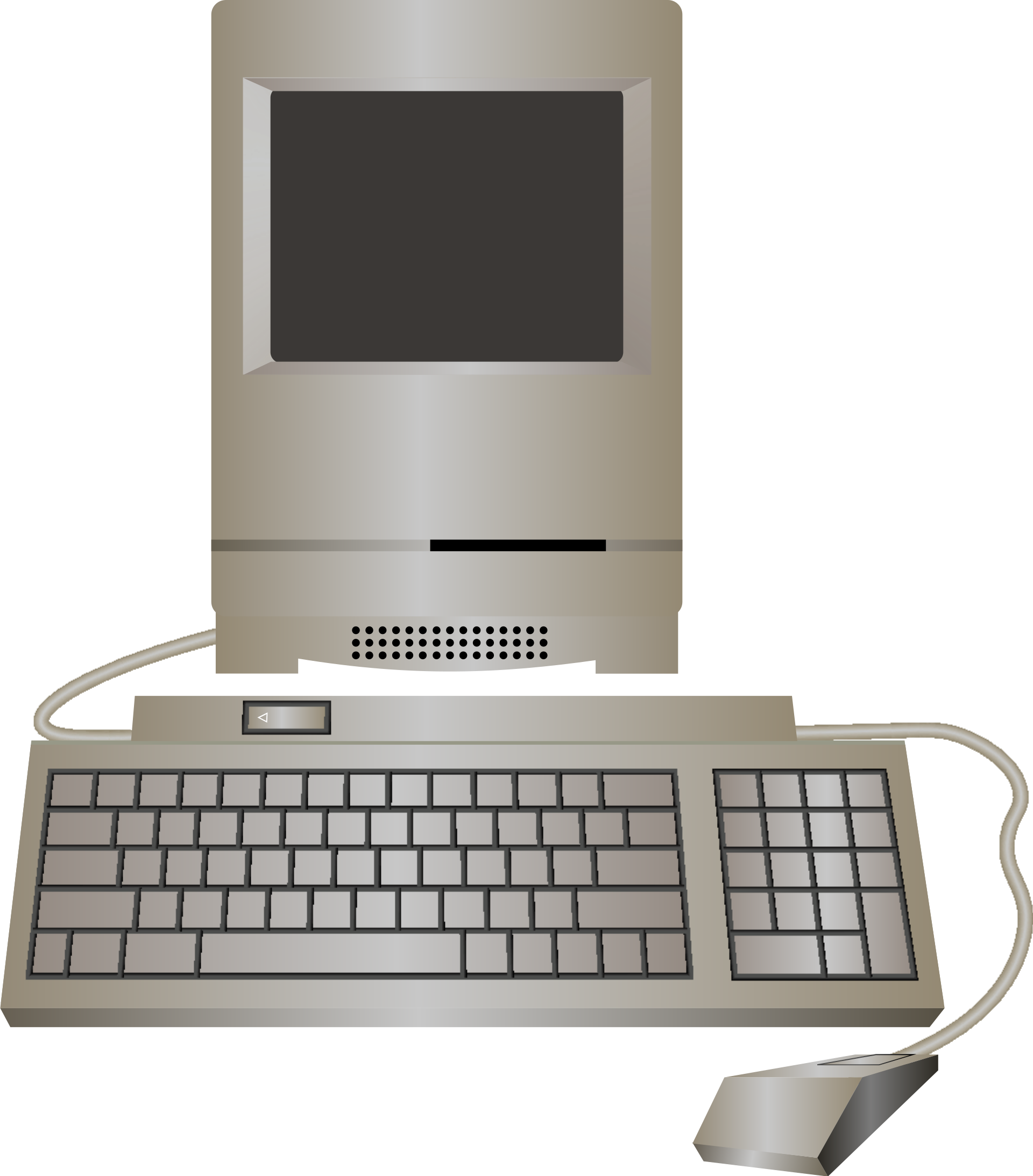 Macintosh Color Classic Computer - Free vector clipart