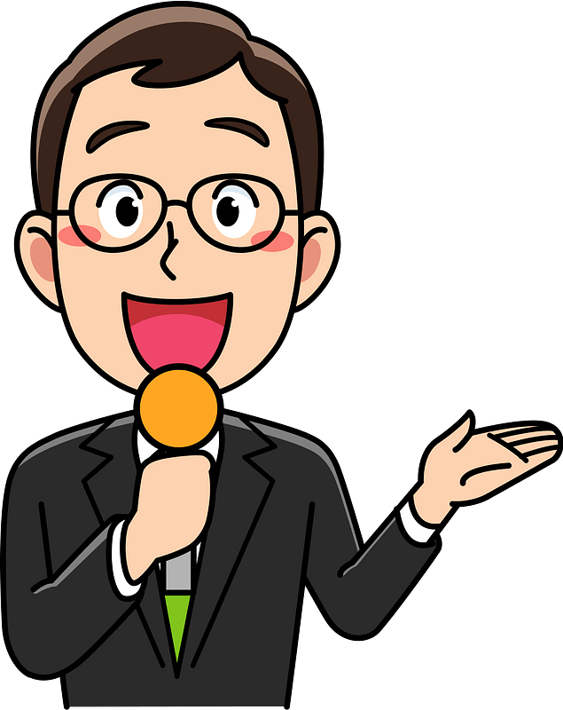 Male Announcer Reporter