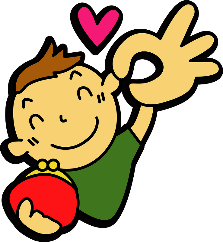 Man Making is Giving Ok Sign and Holding a Purse