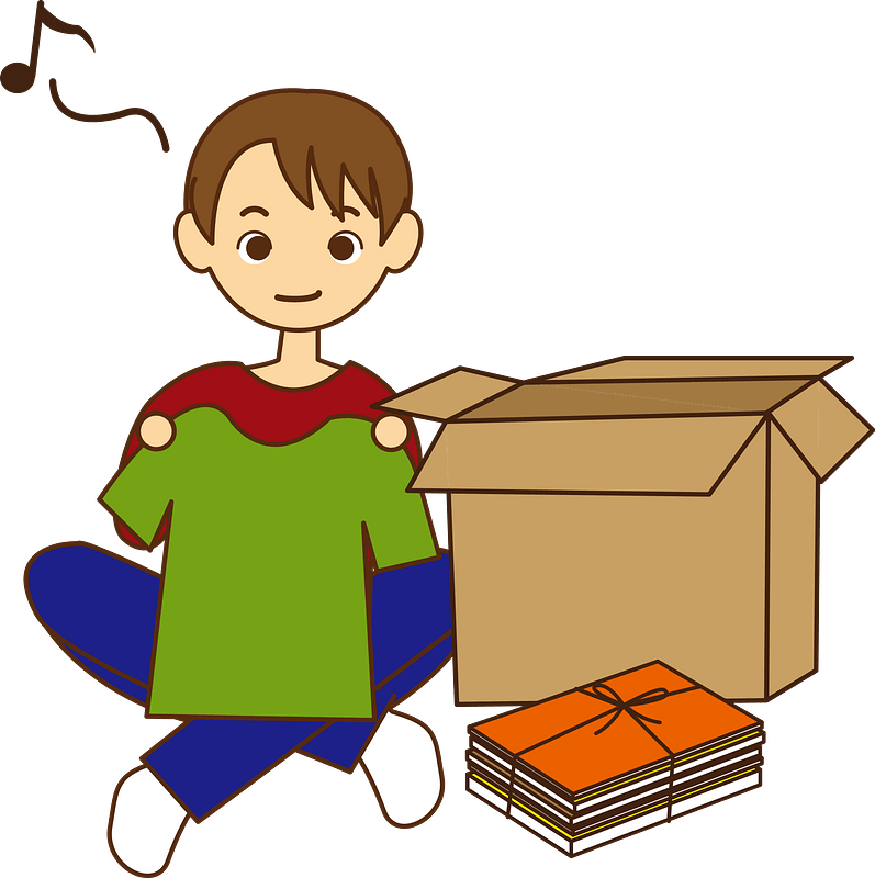 Man is Packing to Move