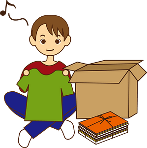 Man is Packing to Move