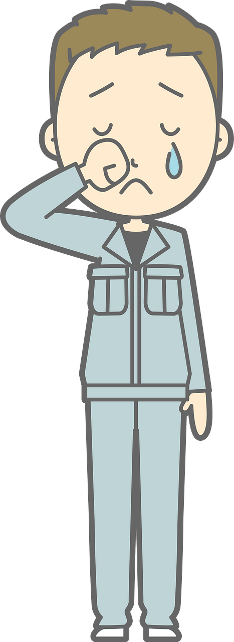 (Leo) Man Worker is Crying