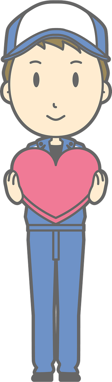 (Todd) Mechanic Man Is Holding a Red Heart
