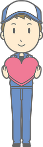 (Todd) Mechanic Man Is Holding a Red Heart