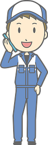 (Todd) Mechanic Man Mobile is Talking on the Phone