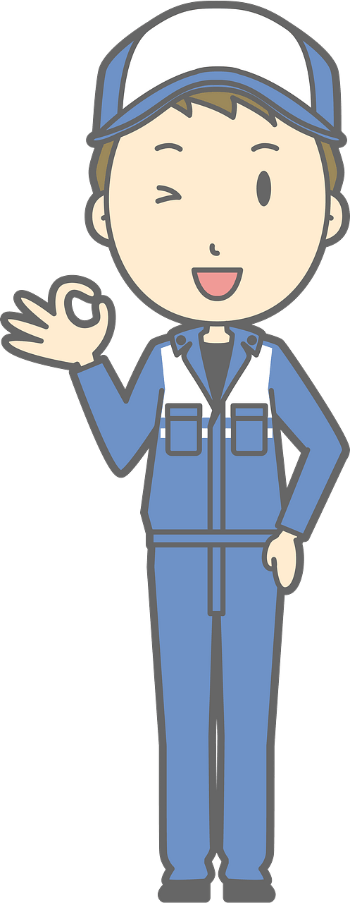 (Todd) Mechanic Man is Giving Ok Sign