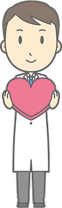 (Joel) Medical Doctor Is Holding a Red Heart