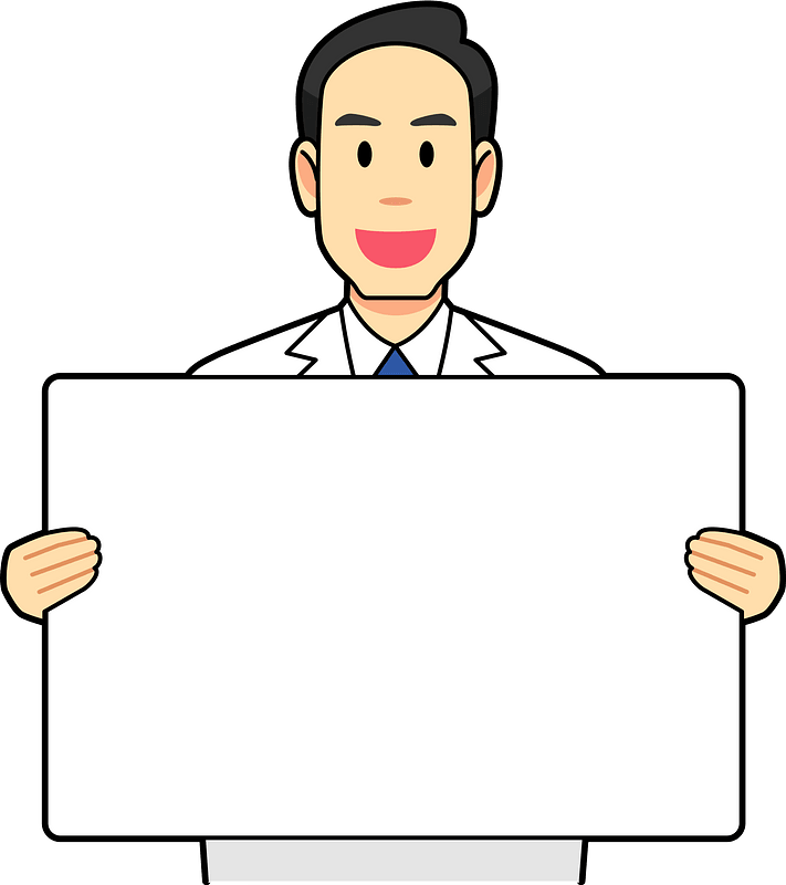 Medical Doctor is Holding a Message Board
