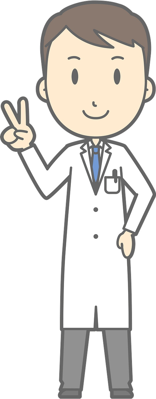 (Joel) Medical Doctor is Giving V Sign