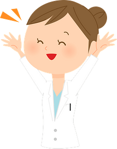 (Casey) Medical Doctor Woman is Expressing Joy
