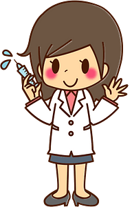 Medical Doctor Woman is Holding a Syringe