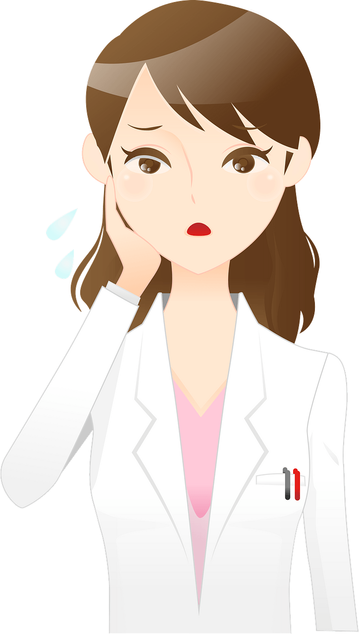 (Carolyn) Medical Doctor Woman is Troubled