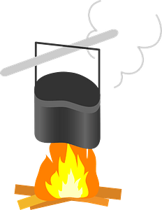 Mess Kit for Cooking over the Campfire