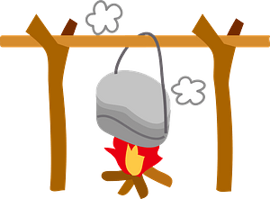 Mess Kit for Cooking over the Campfire