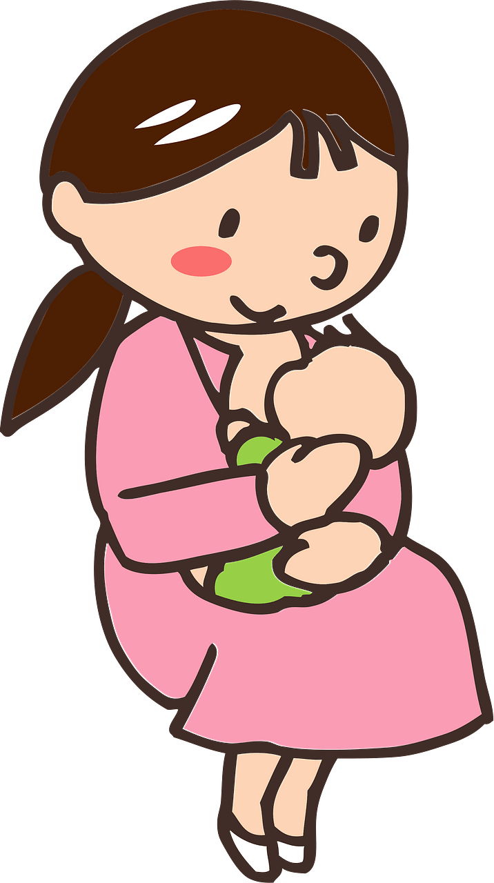 Mother is Breast Feeding Baby