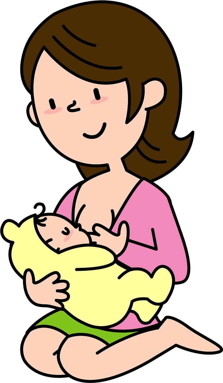Mother is Breastfeeding Baby 