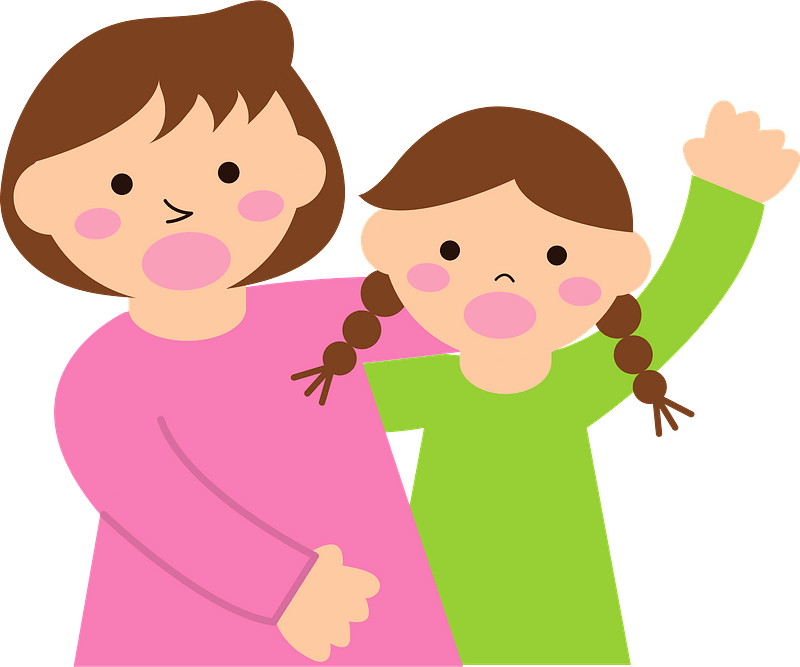 Mother And Daughter Free Vector Clipart Images On