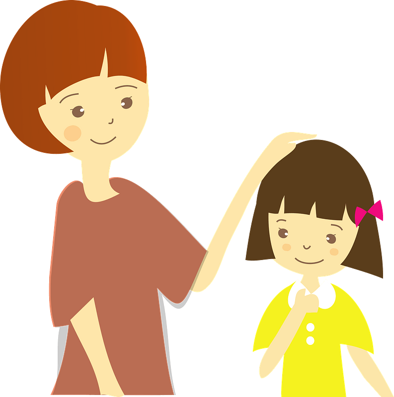 Mother is Praising Daughter