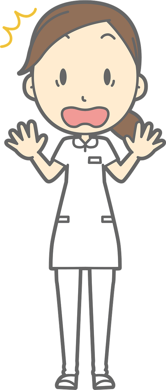 (Carrie) Nurse Woman is Surprised