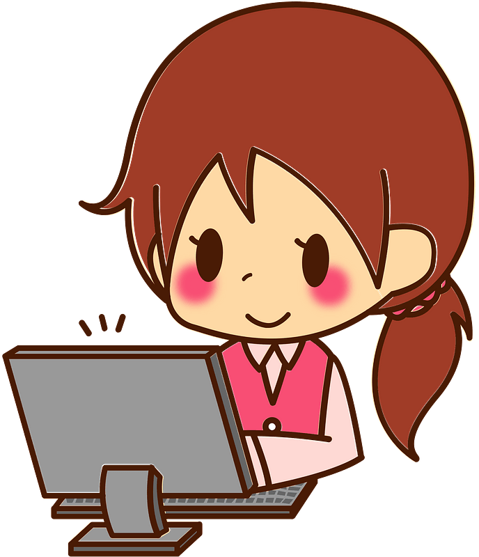 (Tracy) Office Lady is Work at Her Desk