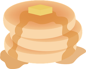 Pancakes with syrup