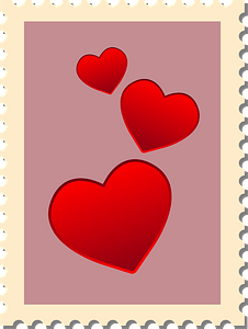 Postage Stamp Heart
