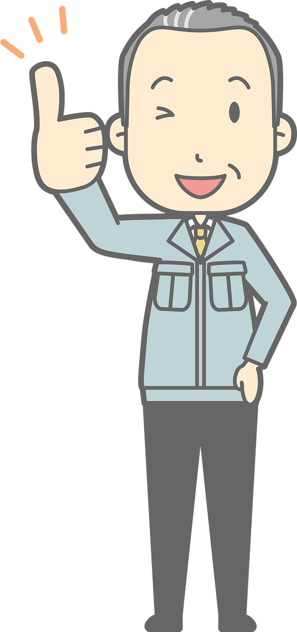 (Matt) Businessman is Giving a Thumbs Up