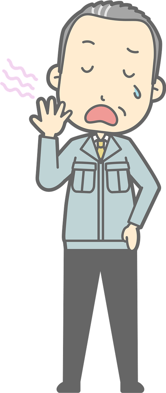 (Matt) Businessman is Yawning