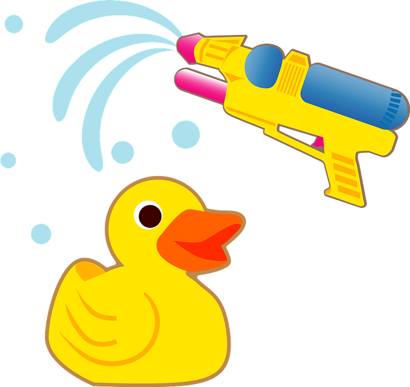 Rubber Duck & Water Gun