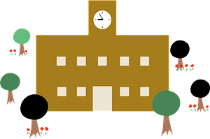 School Building in the Summer