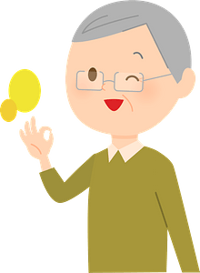 (Ernie) Senior Man is Giving Ok Sign