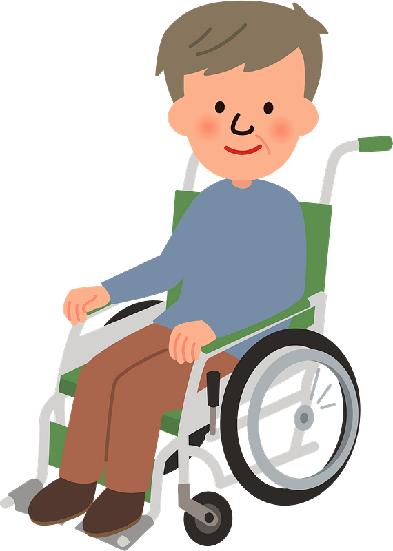 Senior Man in a Wheelchair
