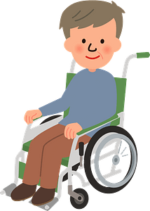 Senior Man in a Wheelchair