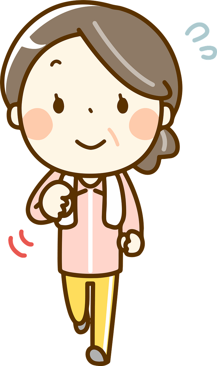 (Elsie) Senior Woman Is Jogging