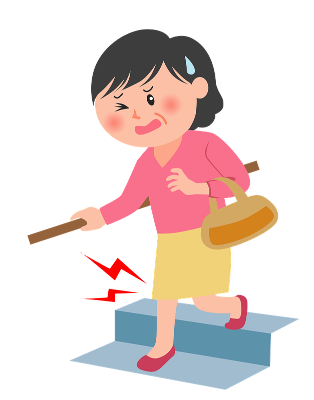 Senior Woman Having Knee Pain