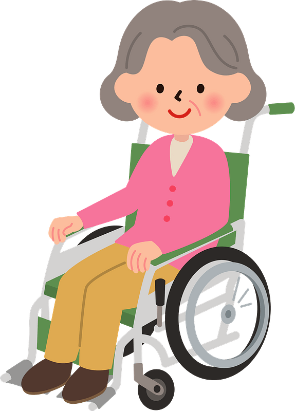(Ruby) Senior Woman in a Wheelchair