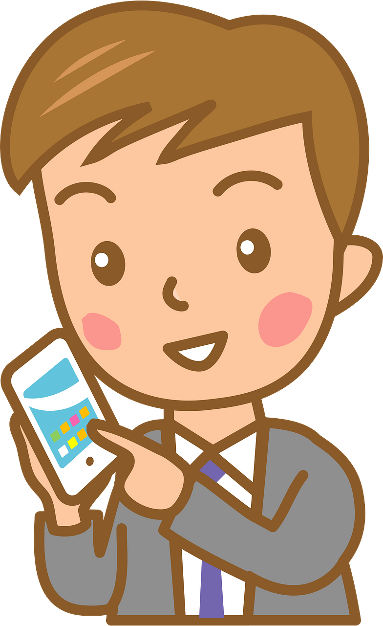 Businessman on His Smartphone