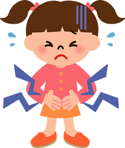 Girl with Stomachache