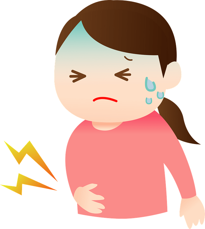 Woman has a Stomachache