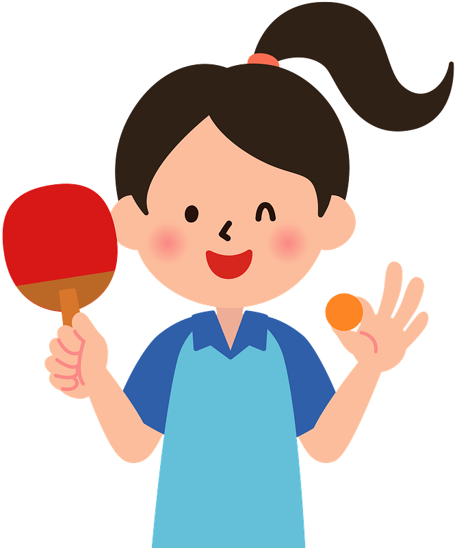 Table Tennis Player Is Winking